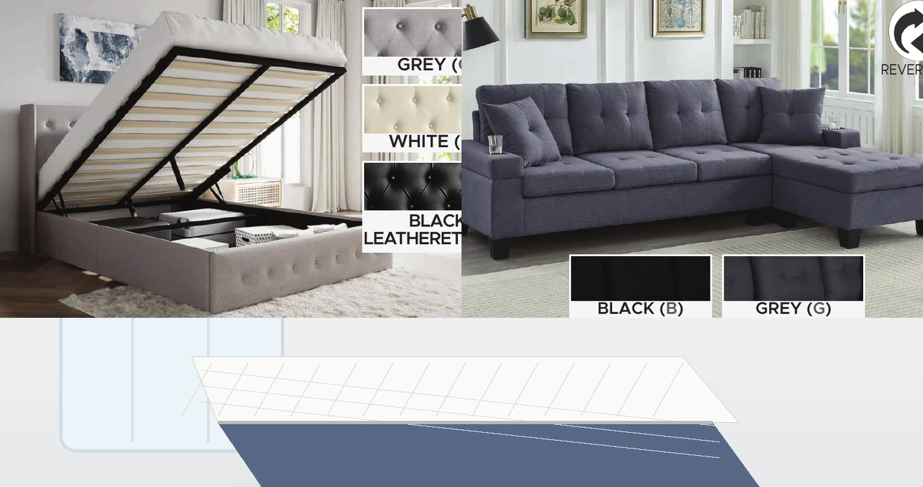 FurnLiving beds, mattresses and sofa collection