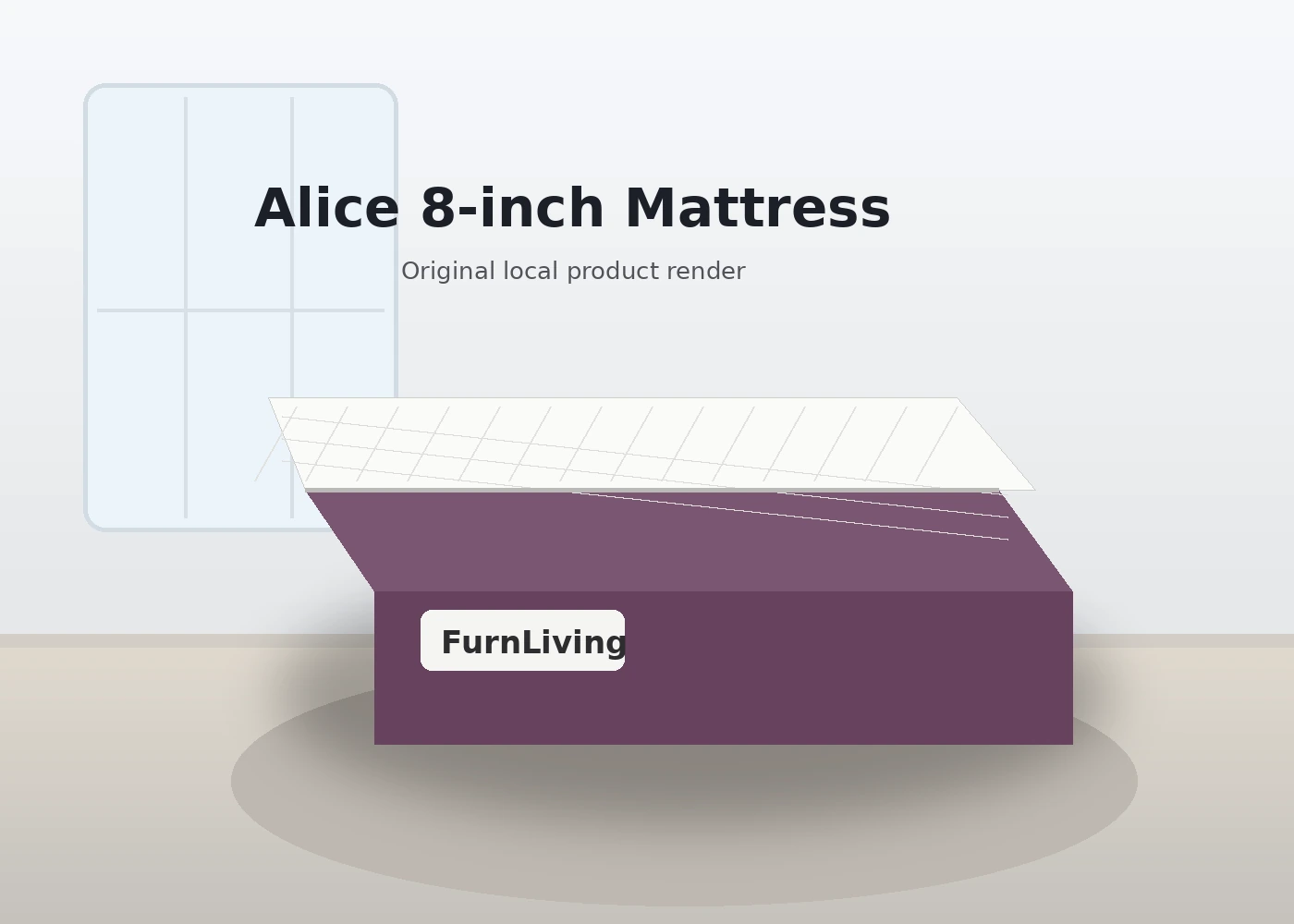 Alice 8-inch mattress product render