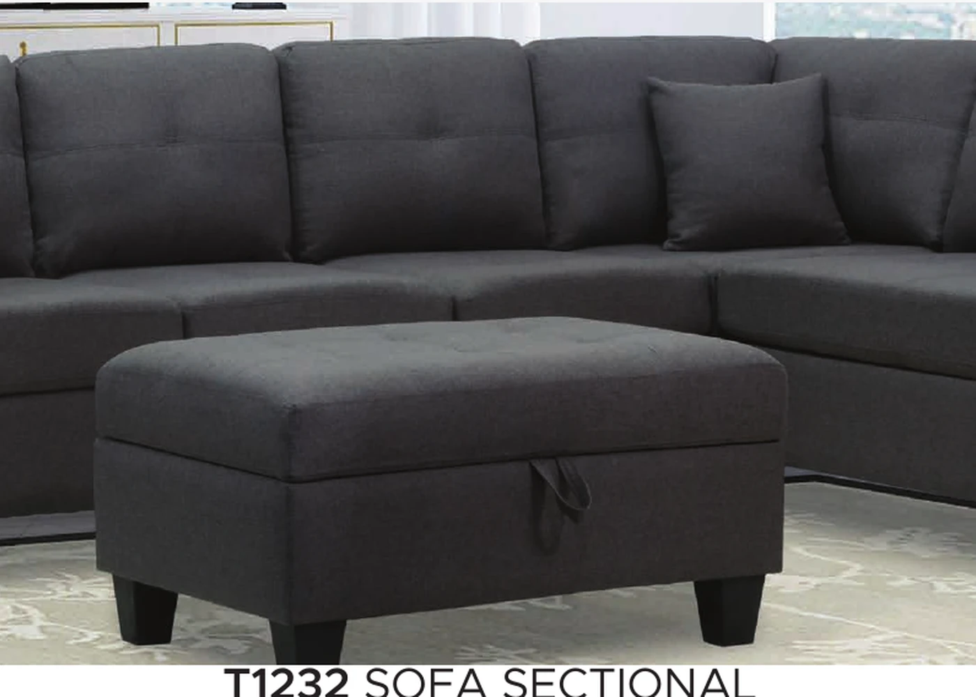 T1232 large reversible sofa sectional